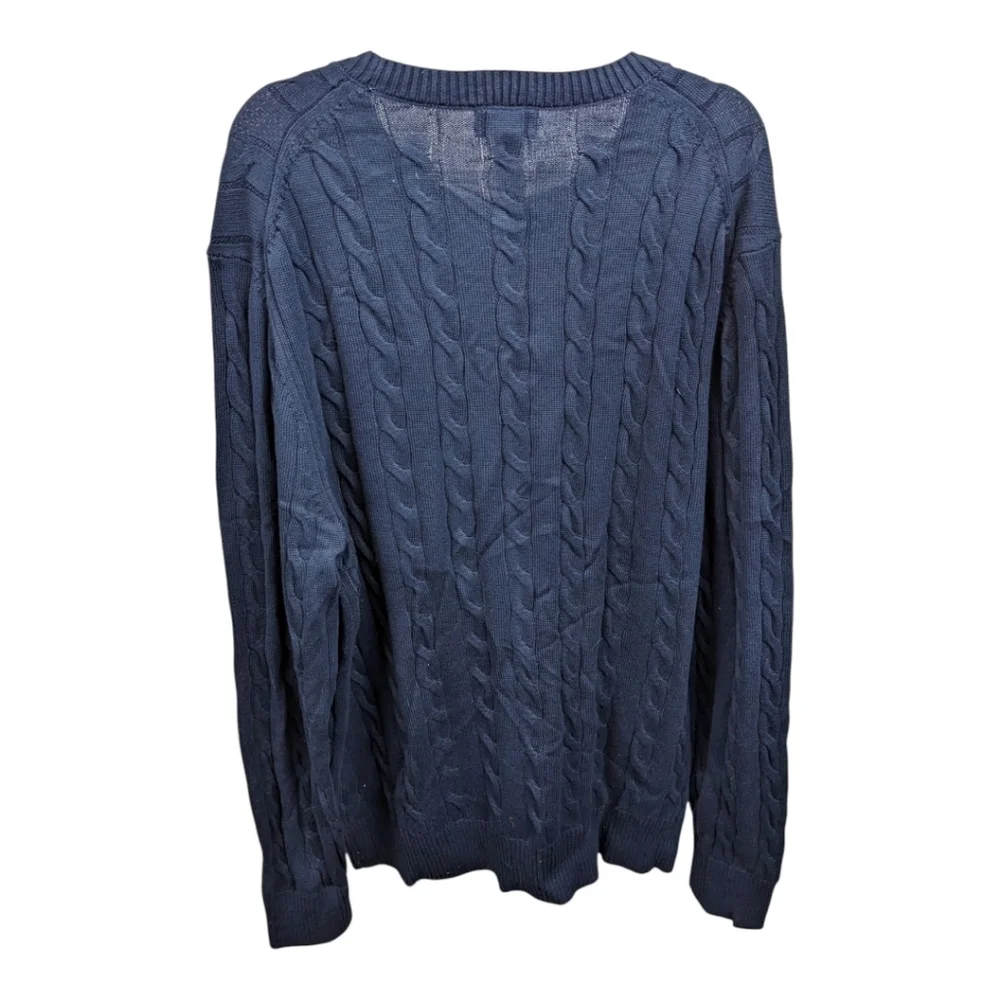 Brooks Brothers Men's Cotton Cable Crew Neck Sweater Sz XL